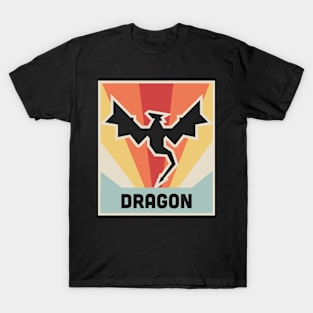 DRAGON | Vintage Style Dragon Poster T-Shirt